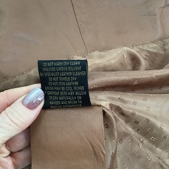 Real Leather Women’s Moto Style Biker Leather Jacket Carmel Zip Front Size Small - Picture 8 of 8